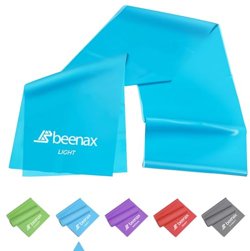 Beenax Resistance Band For Men & Women - Exercise Band to Build Muscle, Flexibility, Strength for Pilates, Yoga, Rehab, Stretching, Fitness, Gym, Physio, Strength Training and Workout