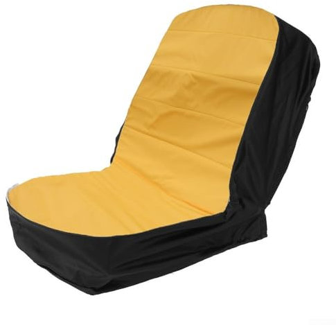 Protector de asiento para cortacésped con prácticos bolsillos de almacenamiento para un fácil acceso a las herramientas (amarillo)