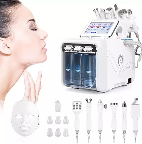 Faciale Hydrafacial Machine Professionnel Hydroélectrique Machine De Beauté À L'oxygène D'hydrogène Machine de Hydrofaciaire Exfoliante Petit Appareil Bulles éliminer Les Rides Dermabrasion (7EN1)