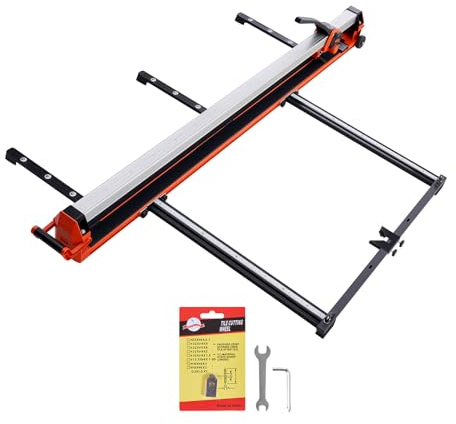 VEVOR Cortadora de Azulejos Manual 1600 mm, Capacidad de 50 kg, Corte Recto y Diagonal con Riel de Aluminio, Guía de Alineación, 2 Ruedas de Corte 8 y 22 mm para Cerámica Pared Suelo Obras Baldosas
