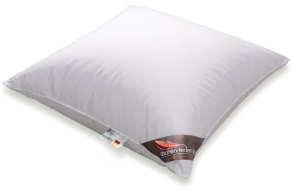 daunen-federn.de Das Premium 100% Daunenkissen für anspruchsvolle Schläferinnen und Schläfer! (80 x 80 cm / 600g Füllung)