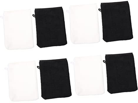 DOITOOL 8stücke Mikrofaser Gesichtsreinigungshandschuhe Sanfte Abschminktücher Für Badezimmer Dusche Wiederverwendbare Makeup-entferner Für Tägliche Hautpflege
