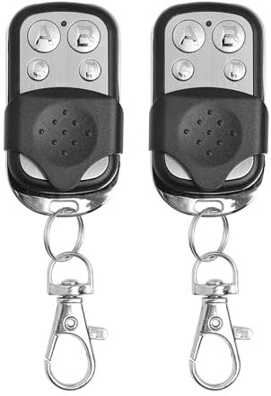 2pcs 433mhz Universal Garage Door Opener Remote, Electric Gate Fob, Universal Cloning Wireless Alarm Remote Control Key Fob for Car Garage Door Gate, Universal Garage Door Opener Remote Cloning