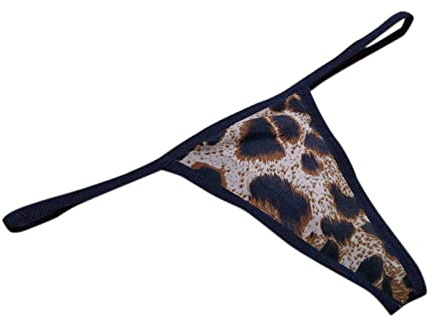 String sexy pour femme - Motif léopard - Doux - Respirant - Joli hipster - Contrôle du ventre - Culotte coquine et amusante - Pour femme, kaki, Taille unique