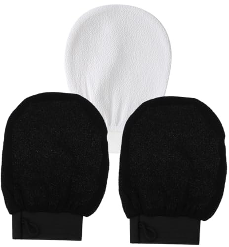 Vaguelly 3pièces De Douche Exfoliants Pour Peau Mitaines De Bain Réutilisables De Gommage Corporel Pour Fille Produits De Nettoyage De Corps