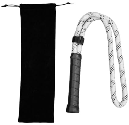 Kdjuope Cuerda de Entrenamiento de Tenis con Bolsa de Almacenamiento, Ayuda para Ejercicios en Casa Y en La Oficina, Blanco