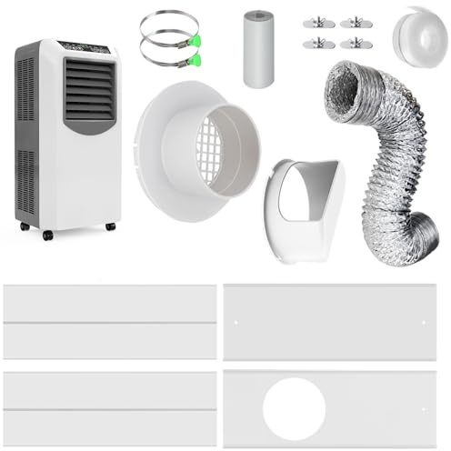 Kit di ventilazione per asciugatrice, set di condotti con tubo di scarico adattabile | pratico connettore per finestre scorrevoli, robusti per asciugatrice per installazione interna e g