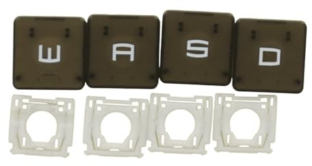 Teclas de repuesto para llaves de tijera para laptop MSI Cyborg 15 AI A1V/A1VFK/A1VEK, Raider GE68 GE68HX GE78 GE78HX MS-15M1 MS-15M2 MS-17S1 MS-17S2 (llaves WASD)