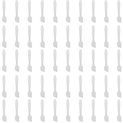 Gutol 50 espátulas cosméticas para Crema Facial, cucharas de Maquillaje de plástico para Mezclar, muestrear, encerar, Manualidades, Cuidado de Labios