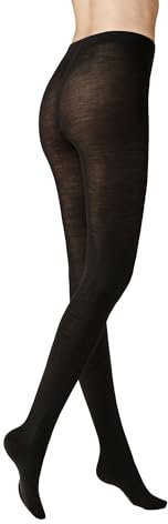 KUNERT Damen Strumpfhosen Soft Wool Cotton wärmend Black 0070 38-40