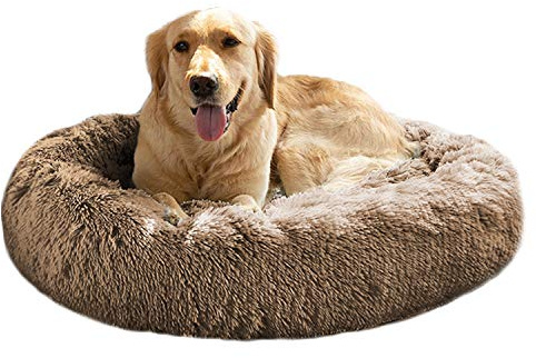Mirkoo Round Bed for Small Medium Large Dogs, Ultra Soft Pet Bed Machine Washable