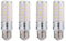 Lampadina LED a forma di mais, 8 W, equivalente a 60 W, 800 lm, base E26, bianco caldo, 3000 K, non dimmerabile, confezione da 4