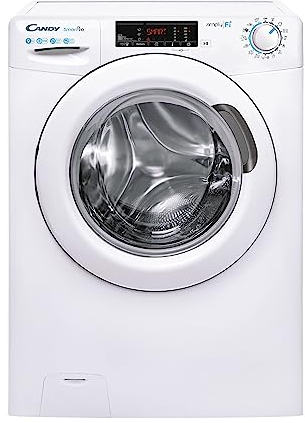Candy Smart Pro Lavatrice 9 Kg, Libera Installazione, Carica Frontale, Classe B, 1200 Giri, Connessione Wi-Fi + BLE, Rilevatore Kg, Partenza Ritardata, 60 x 53 x 85 cm, Bianca - CSO 1295TW4/1-S