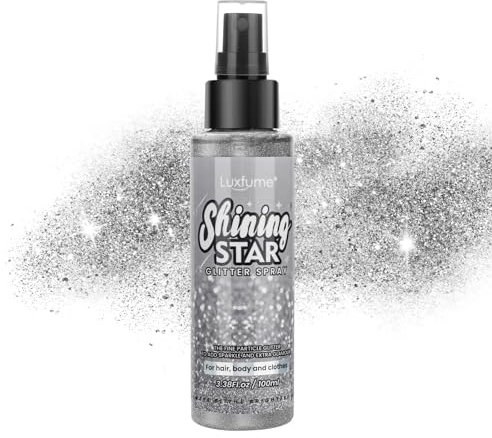 RoseFlower Spray Paillette, Paillettes Spray Corps Cheveux Vetement, Hair Glitter Spray Paillete Spray, Laque Pailletée Cheveux Poudre Paillette Corps Pour Visage, Cosmétique, Fête