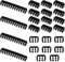 Kabelhalterung 24er Set, Kabelkamm Kabelorganizer Kabelführung Kabelclips, PSU-Kabelkämme für Verlängerungskabel-Management, 24-Pin 8-Pin 6-Pin für interne PC Computer Kabel