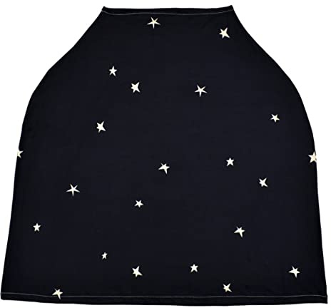 Écharpe D’allaitement Noire Légère pour Bébé en Polyester Spandex