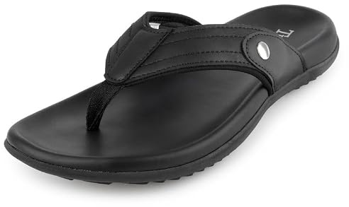 TIESTRA Men's Sport Flip Flops Beach Athletic Cushioned Summer Outdoor Comfort Thong Sandals UK7-13