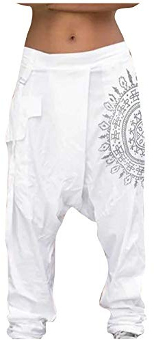 Imprimé Poches élastiques pour pantalon large pour homme taille plus pantalon sarouel pantalon décontracté pour homme