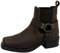 MENS GRINGO'S HARLEY BROWN HARNESS GUSSET WAXY LEATHER BIKER COWBOY BOOTS M486B-UK 6 (EU 40)