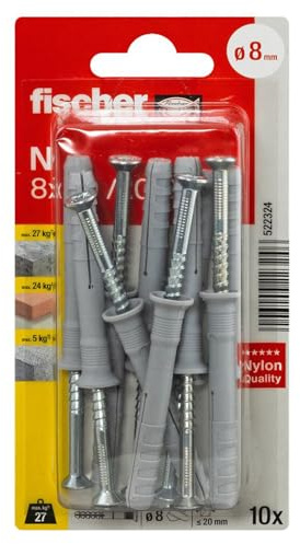 FISCHER FIXATION Cheville Clou N 8X60 S/12 K NV