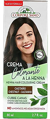 Crème colorante au henné châtaigne 80 ml
