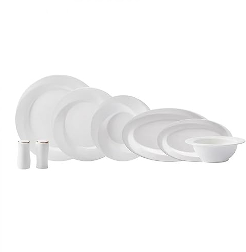 Karaca X Sarıyer Design Gold Crockery Set for 6 People 28-Piece Crockery Set Serving Plate Made of Porcelain Fine Pearl Dinner Service Breakfast Set Porcelain