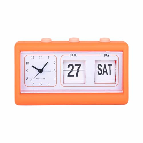 Karlsson [DL Alarm Clock Data Flip Rubberized Bright orange -