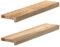 vidaXL Fensterbänke 2 Stk. Unbehandelt 70x15x2 cm Massivholz Eiche, Fensterbrett, Holz Treppenstufe, Holz Fensterbrett, Fensterbank Eichenholz