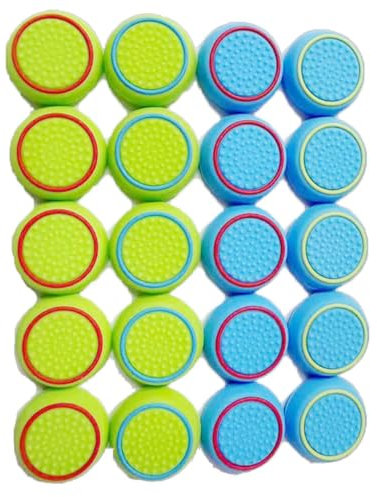 UPONEW 20 Stück Controller Thumbstick Caps Ersatz Silikon Touch Controller Rocker Cover für PS3 / PS4 / PS5