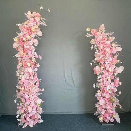Supporto per sfondo ad arco di nozze con arco a mezza luna ideale per matrimoni, feste di compleanno, 2,5 m + 2,6 m