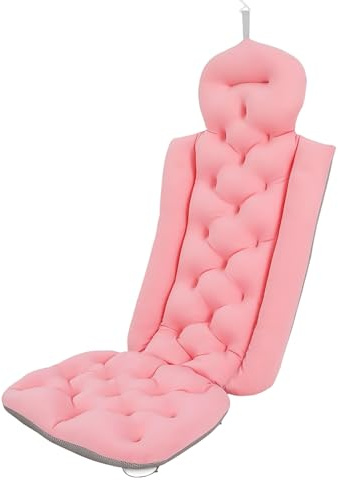 Cuscino da bagno, per vasca da bagno, poggiatesta per vasca da bagno, con 10 ventose, per casa, spa, supporto per testa, spalle e schiena nella vasca da bagno