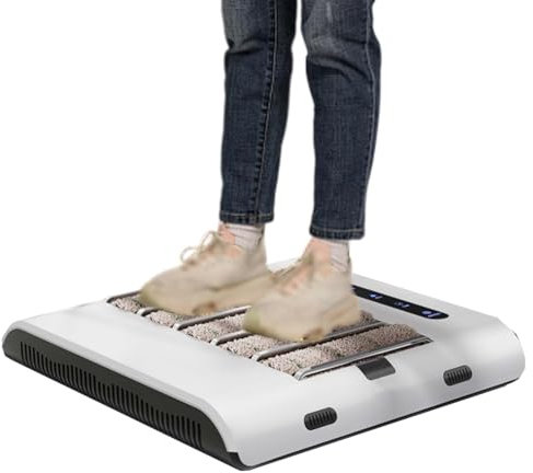CRBUDY Machine de Nettoyage Automatique de Semelles, cireuse à Chaussures à Induction Rechargeable, polisseuse de Nettoyage, pour l'entrée de la Maison et de l'hôtel