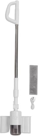 Pilipane Fenêtre aspirateur à Vide sans Fil sans Fil Outil de nettoyant de fenêtre électrique à Main de Poche avec pôle de vitre pour fenêtre Carreaux de Sol Abs Abs Inoxydable en Acier