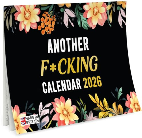 Funny 2026 Rude & Sweary Wall Calendar UK – Hilarious Gift for Women – Cheeky Adult Humour Planner for Home or Office – Birthday Novelty Gift for Her Mother's Day Present Funny Calendar 2026
