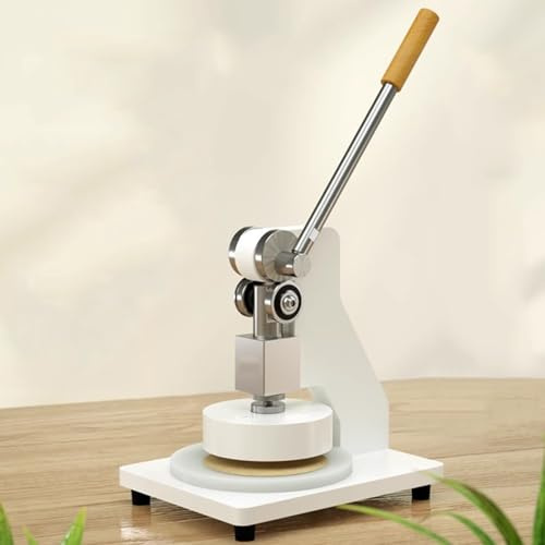 Coltello Manuale per Campionamento di Tessuti, Strumento per Tappeti Tessili, con Disco da 100 Cm², Taglierina per Campioni di Tessuto Rotondi a Pressione Manuale, per Pelle E Carta