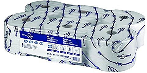 Tork SCA05853 SmartOne Toilet Tissue, White, Pack of 6