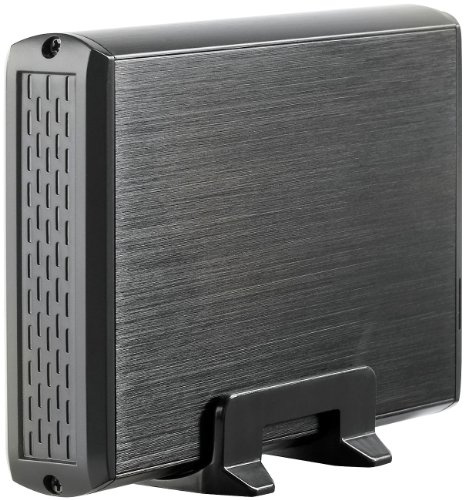 Xystec Festplattengehäuse HDD: Externes USB-3.0-Gehäuse für 3,5-SATA-HDD HDE-1335.Black (Festplattengehäuse, extern, Externe)