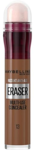 Maybelline New York, concealer, Instant Age Eraser Concealer, nyans: Cocoa 13, 6,8 ml | Concealer för mörka cirklar, fläckar och fina linjer, full täckning, dermatologtestad, känslig hud
