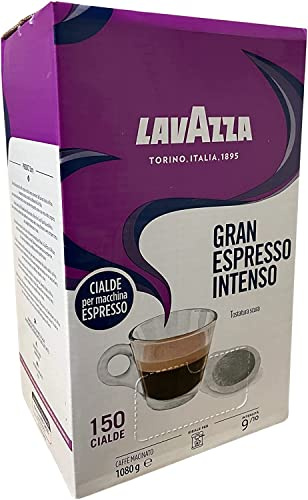 300 Cialde Caffe' Filtro Carta 44Mm Lavazza Gran Espresso Intenso Tostatura Scura