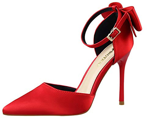 Life&Women Scarpe Tacco Alto Donna Classico High Heels Alto Lavoro Festa Elegante Scarpe de Moda décolleté a Punta Tacco Taglia 10CM