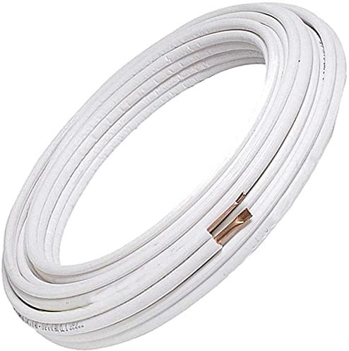 Tubos de cobre acondicionado de 1/4 + 3/8 apto para gas R410A R407C R32 (2 metros (2+2))