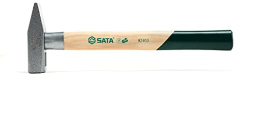 SATA ST92401SC Schlosserhammer, Vorschlaghammer, Stahlhammer und Ingenieurhammer, mit Hickory Holzstiel 200 g