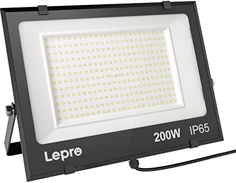 LED Strahler Außen, 200W LED Fluter Superhell Außenstrahler 24000LM, IP65 Wasserdicht 6500K Scheinwerfer Flutlicht mit 2835 SMD LEDs, Außenlampe für Garten, Innenhöfe, Garage, Hotel, Sportplatz