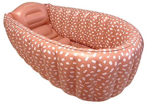 Swim Essentials Aufblasbare Babywanne - Rot/Weiß Gepunktet - 90 x 55 x 30 cm