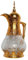 Luwecf Kaffeekanne,teekanne glas 1,6 liter Moderne Kaffeekanne Im Orientalischen Design, Türkische Kaffeekanne für Heiße Getränke, Isolierung, Gold
