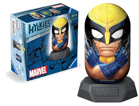 Ravensburger Hylkies Figures Wolverine - Marvel Gifts for Kids and Adults Age 6 Years Up - Collectable Toys and 3D Puzzles