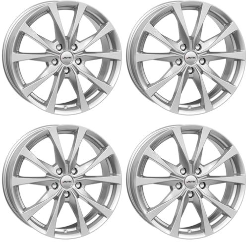4x Autec rims alloy rims BRIXEN 7.0x18 ET45 5x112 Brillantsilber compatible with Skoda Octavia Karoq Kodiaq Superb