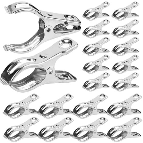 Gewächshausklammern für den Garten – robustes Gartenklammern-Set, Gewächshausklammern aus Edelstahl | Robuste Gartenklammern, Pflanzennetz-Unterstützung, langlebige Garten-Metallklammern für Gewächshä