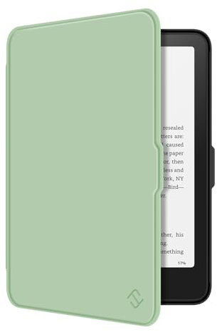 Fintie Hülle für 7 Kindle Paperwhite(12. Generation) - 2025/2024, Leichte Schutzhülle Case mit Auto Sleep/Wake für Kindle Colorsoft/Paperwhite Signature Edition, Agavengrün