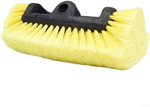 Feegow Brosse de nettoyage à poils souples, brosse de nettoyage en nylon de 25,4 cm, brosse de lavage de voiture pour manches de balai filetés mâle ACME 34